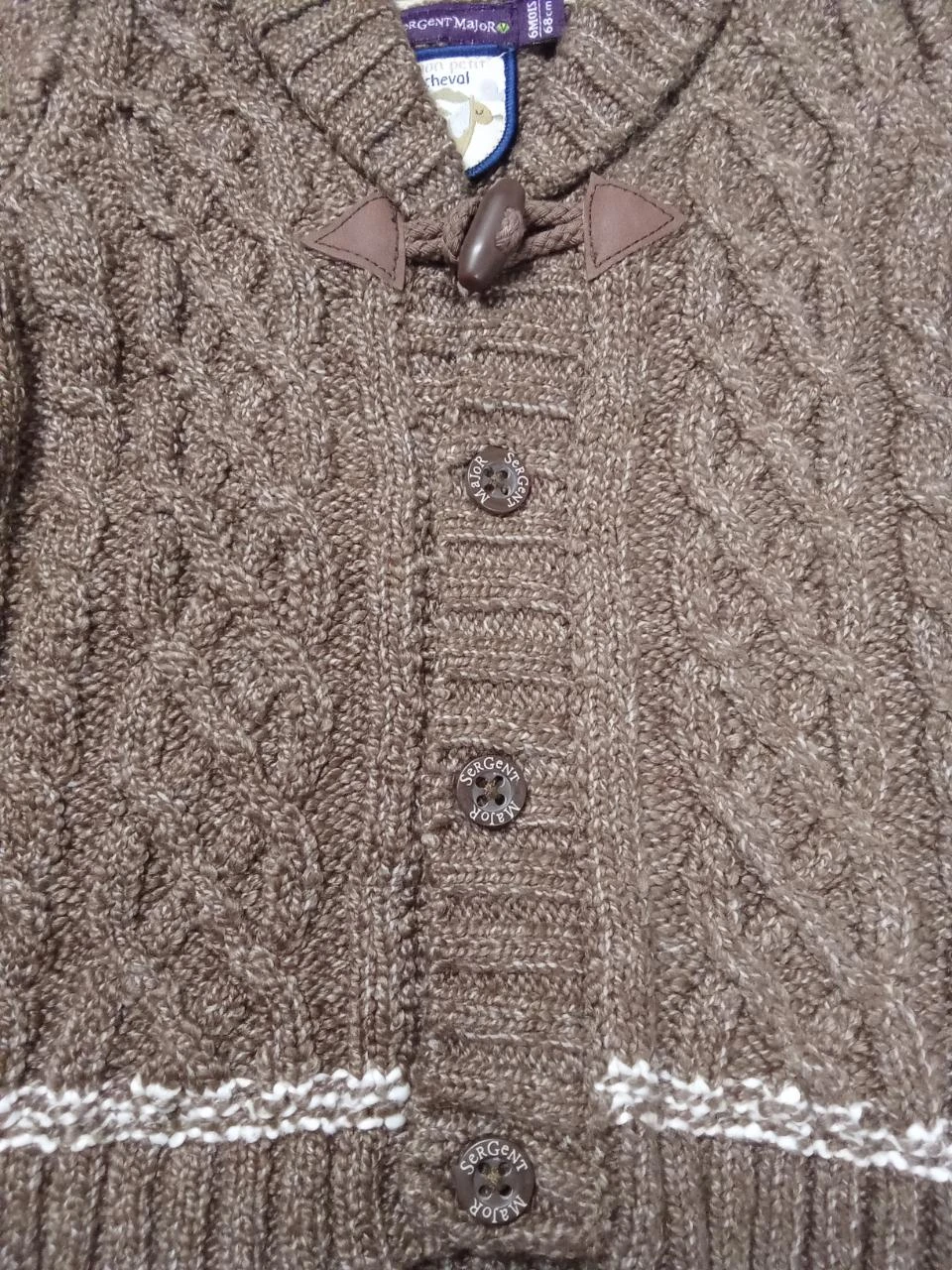 Superb Sergeant Major knit-style vest 6 months – photo 4